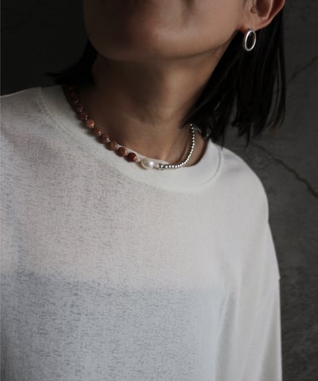 Brown I.stone necklace(MA-N-22)