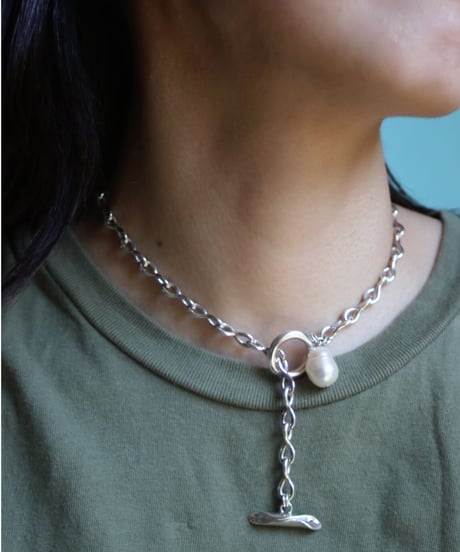 Liana chain pearl necklace(MA-N-35)