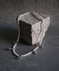 Flower corn×Pearl necklace B(MA-N-52)