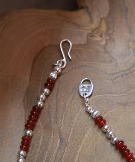 Red agate short necklace(MA-N-46)