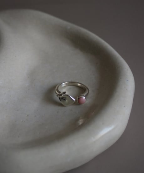 Lace leaf ring(MA-R-19)Pink