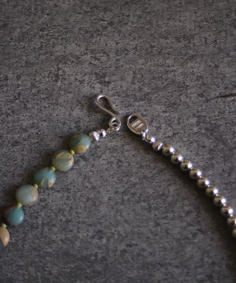 Green I.stone necklace(MA-N-23)