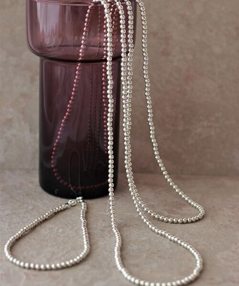 新品・未使用】MAUA JEWELRY 5㎜ silver beads short necklace 定価22