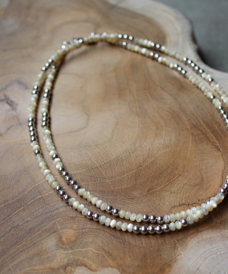 Mother of pearl long necklace(MA-N-50)