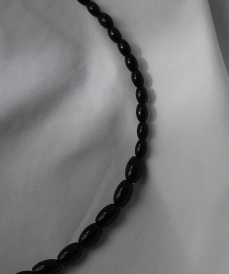 Onyx laceleaf necklace(MA-N-58)