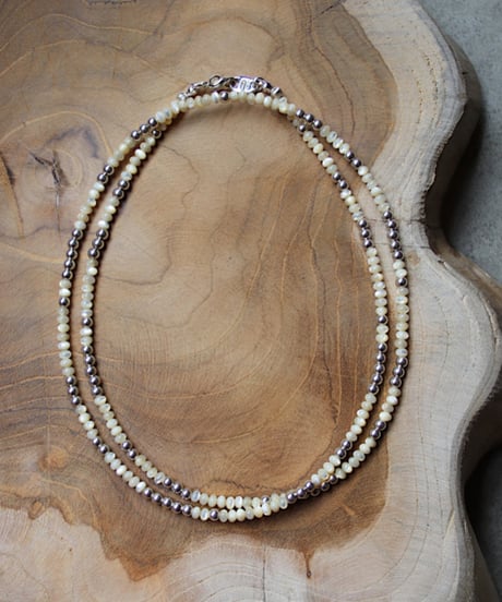 Mother of pearl long necklace(MA-N-50)