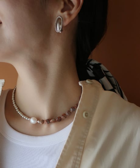 Brown I.stone necklace(MA-N-22)