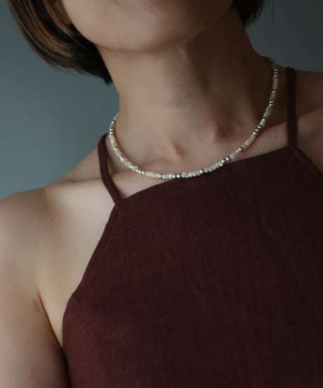 Mother of pearl short necklace(MA-N-49)