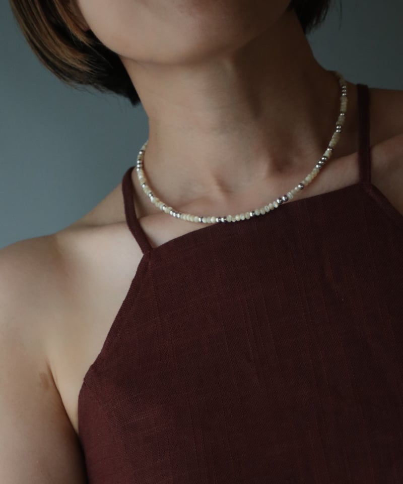 Mother of pearl short necklace(MA-N-49) | MAUA