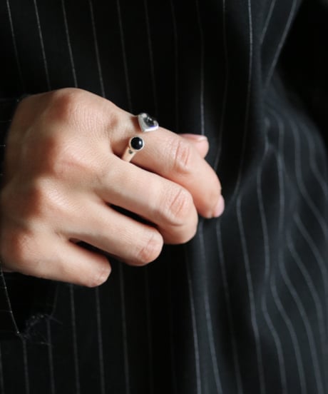 Lace leaf ring(MA-R-19)Black