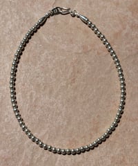 5㎜ silver beads short necklace (MA-N-02)