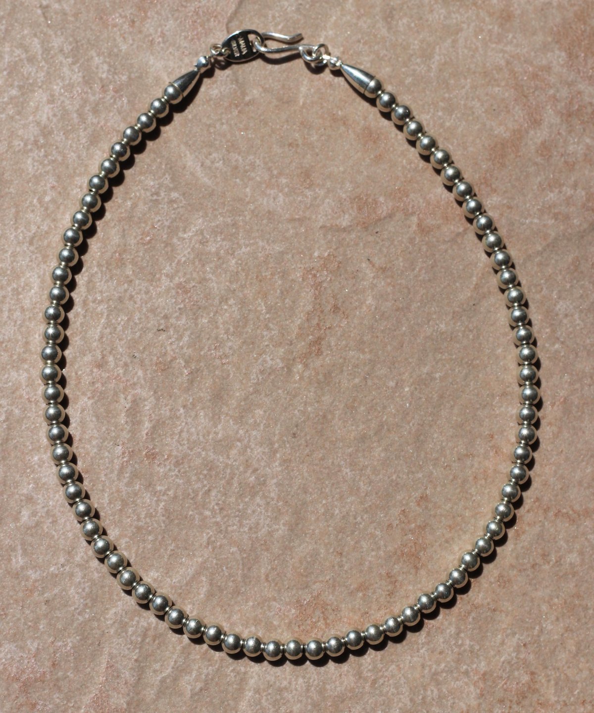 新品・未使用】MAUA JEWELRY 5㎜ silver beads short necklace 定価22