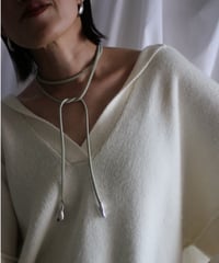Leather leaf choker （MA-N-57)