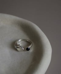 Lace leaf ring(MA-R-19)Black