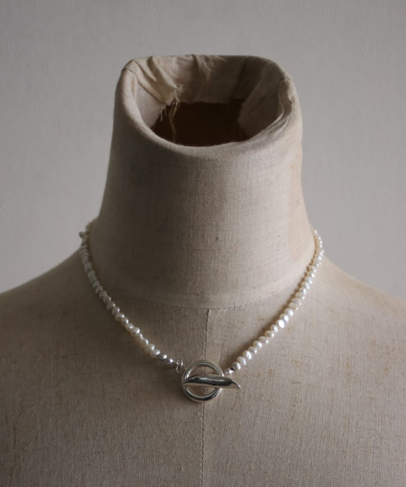 Baby pearl short lariat (MA-N-55) | MAUA JEWELRY