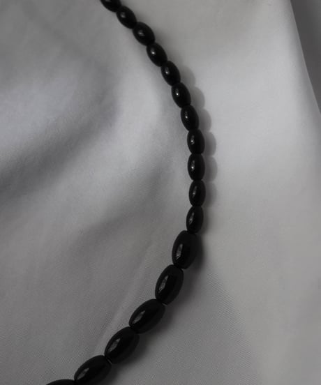 Onyx calla lily necklace(MA-N-59)