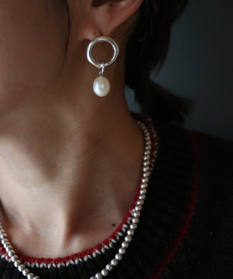 Rahisi pearl pierce M(MA-P-27) | MAUA JEWELRY