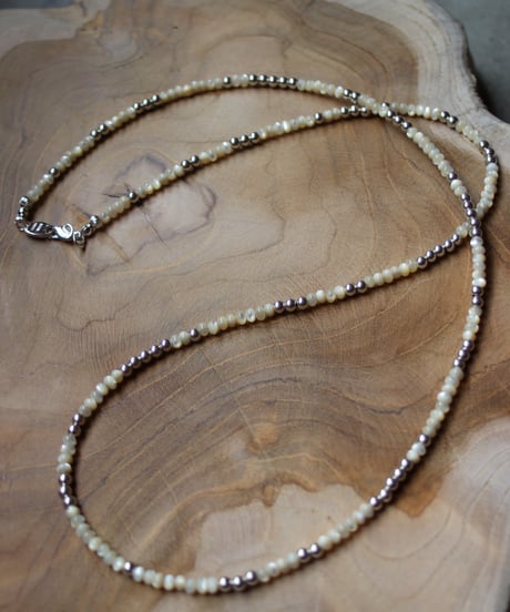 Mother of pearl long necklace(MA-N-50)