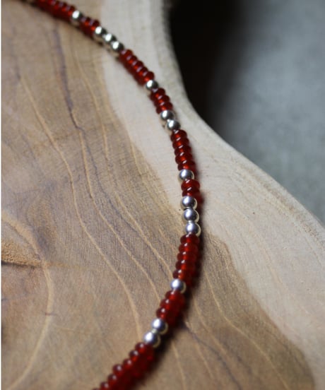 Red agate short necklace(MA-N-46)