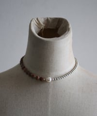 Brown I.stone necklace(MA-N-22)