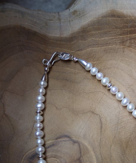 Flower corn×Pearl necklace B(MA-N-52)