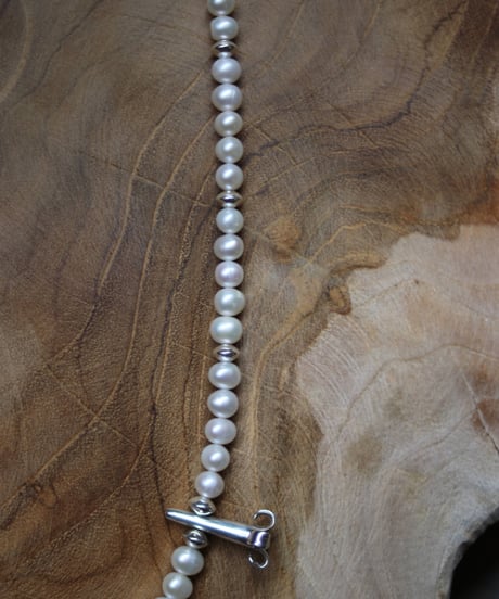 Flower corn×Pearl necklace B(MA-N-52)