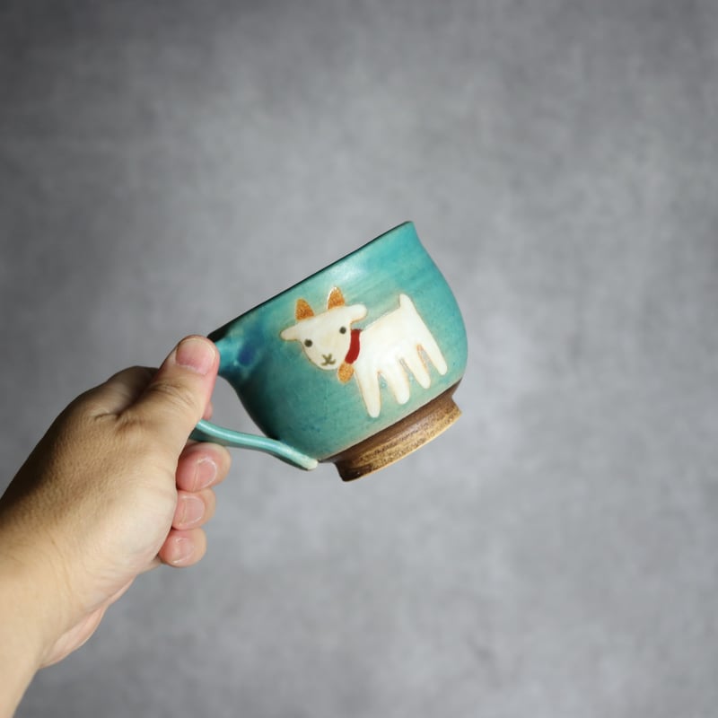 丸マグ ヤギ6 やちむん 陶器 atelier qucchane:7026039 | MADE