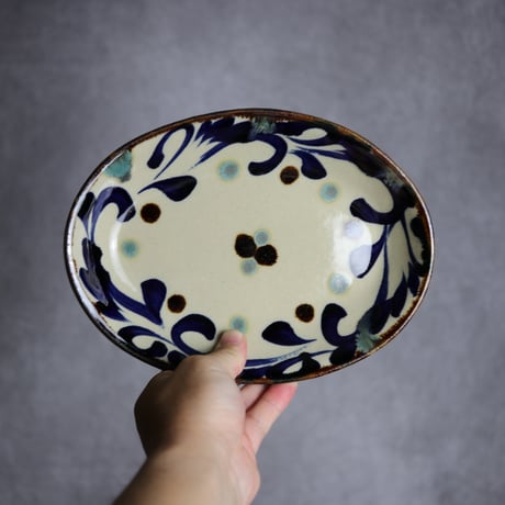 やちむん オーバル皿 セット アトリエクッチャネ カレー皿 オーバル