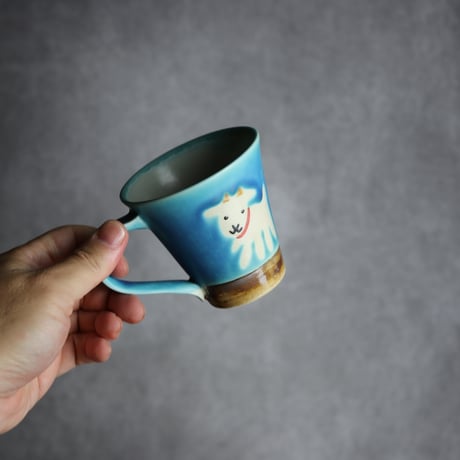 アニマルマグ ヤギ10 やちむん 陶器 アトリエクッチャネ:7026040