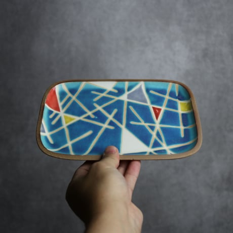 長角皿 中 トニー やちむん 陶器 一翠窯:7021002