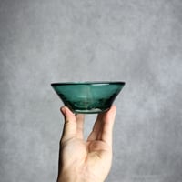 ノーマルボウル グリーン 琉球ガラス ガラス工房 清天:7102027