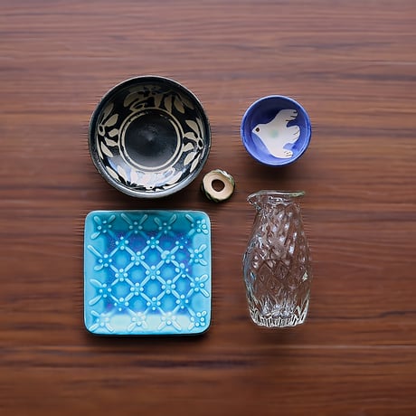 沖縄 やちむん 豆皿set 新品☻ きら星工房&海花音工房＆玉城焼 きら星工房 | soshiju