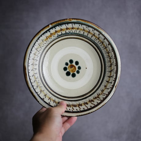 やちむん陶器皿 2枚セット　山田工房さん 壺屋焼 やちむん ドット 三寸皿 9.5cm 陶眞窯の通販｜【公式