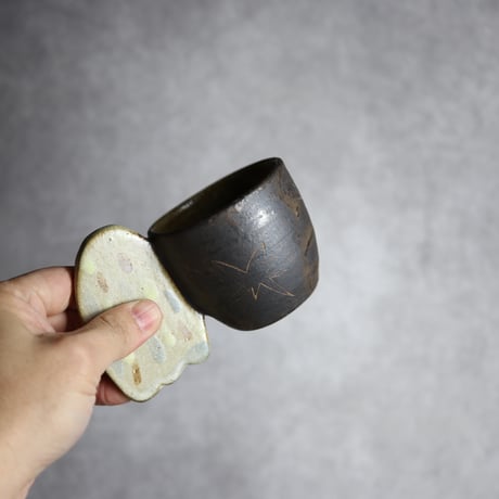 エゾフクロウカップ2 やちむん 陶器 土の種:7204007