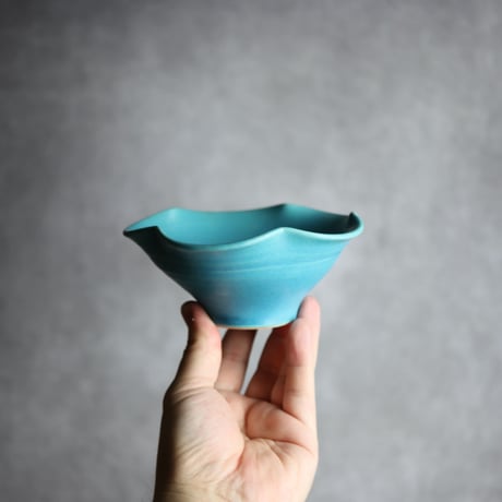 トルコ輪花鉢S2 やちむん 陶器 仁陶器工房:7023047