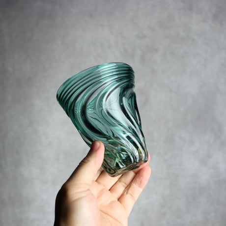S.モールグラス グリーン 琉球ガラス ガラス工房 清天:7102023
