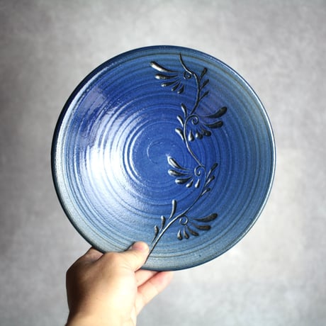 南島焼　皿　直径約27cm 南島焼 皿 直径約27cm 美術品・アンティーク・コレクション