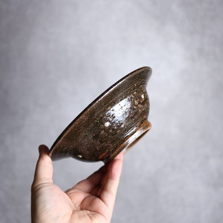 5.5寸リム鉢 シノギ 白 クバ紋 やちむん 陶器 陶芸こまがた:7006079