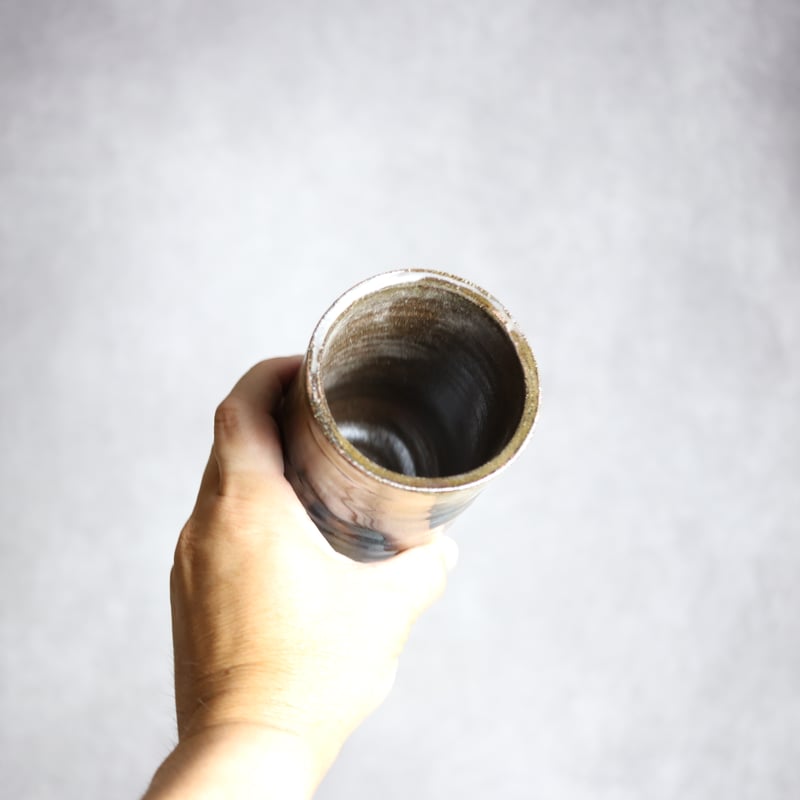 4寸筒1 緑釉 掛釉 やちむん 陶器 北窯 松田共司工房:7004049 | MADE IN
