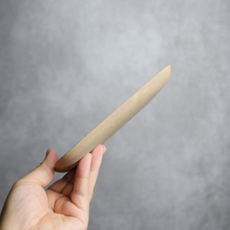 長角皿 小 呉須丸紋 やちむん 陶器 一翠窯:7021001
