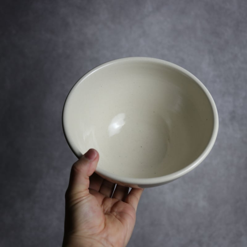 深ボウル 白 L やちむん 陶器 nayan:7202033 | MADE IN OKINAWA