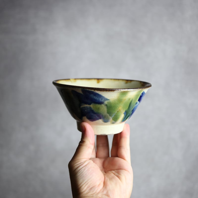 やちむん 4.5寸マカイ【緑】