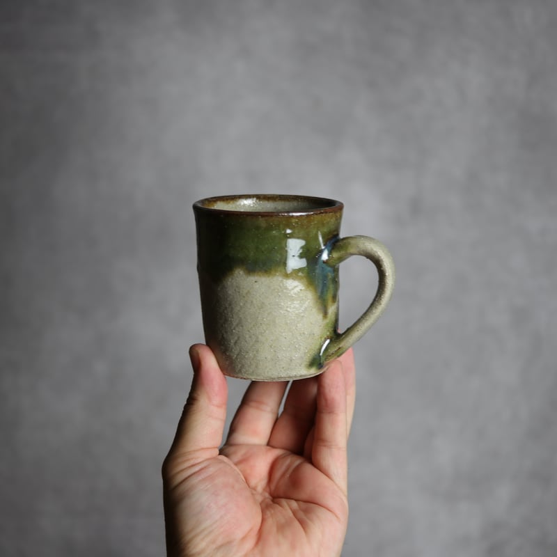 マグカップ1 緑釉 飛鉋 やちむん 陶器 榮一工房:7013086 | MADE IN OKI