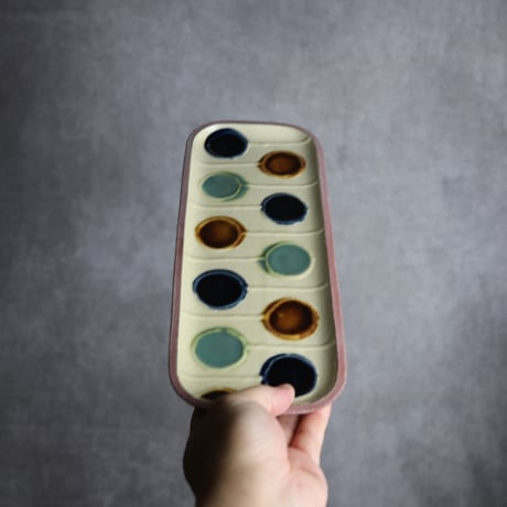長角皿 長 バルーン やちむん 陶器 一翠窯:7021004
