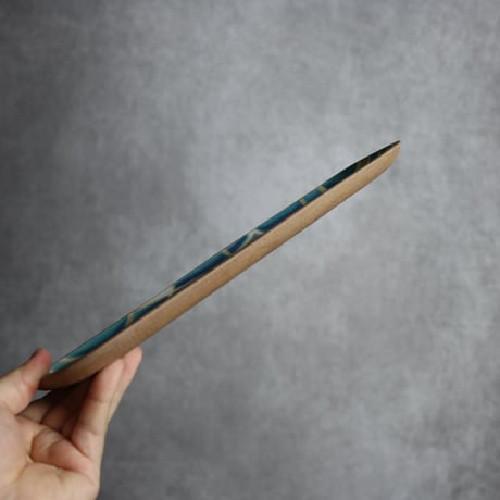 長角皿 長 トニー やちむん 陶器 一翠窯:7021004