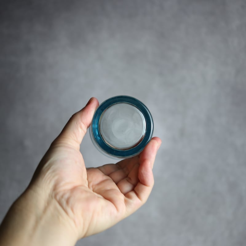 ノーマルグラス中 水色 琉球ガラス ガラス工房 清天:7102044 | MADE IN