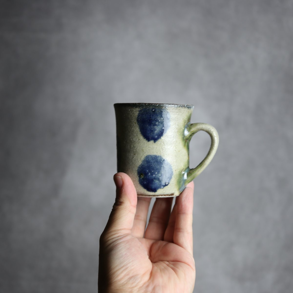 マグカップ1 呉須釉 点打 やちむん 陶器 榮一工房:7013086 | MADE IN OK