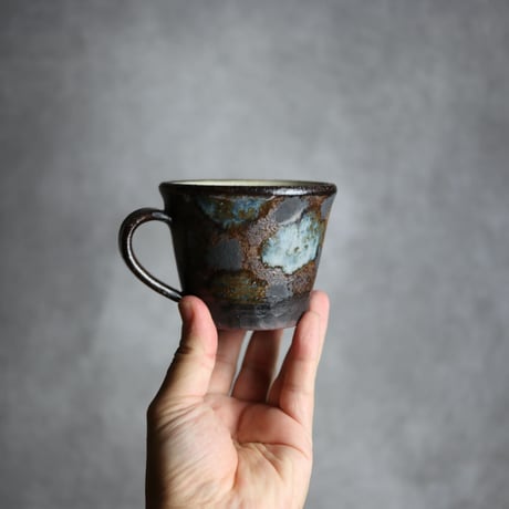 コーヒーカップS1 黒シリーズ やちむん 陶器 sui:7022007