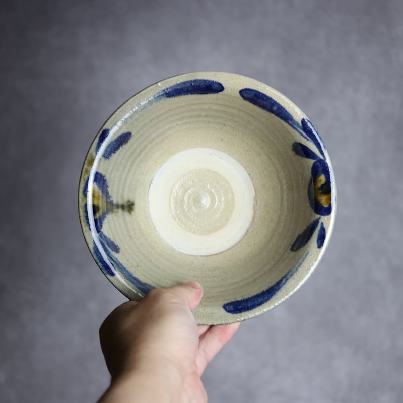 専用❗️やちむん　北窯　沖縄　中皿　宮城　新品　陶器　呉須　茶色　松田　7寸　4枚 やちむん 民藝 読谷山焼 北窯 宮城正享 7寸皿 中皿 呉須唐草