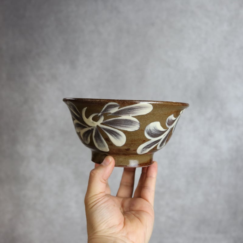 5寸マカイ アラマカイ 白イッチン やちむん 陶器 陶眞窯:7001047